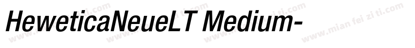 HeweticaNeueLT Medium字体转换
